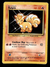 Vulpix Base Set 1999 Unlimited Print VG, 68/102 Pokemon Card.