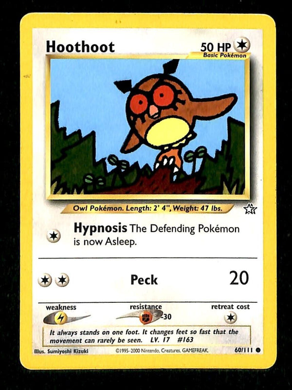 Hoothoot Neo Genesis EX 60/111 Pokemon Card