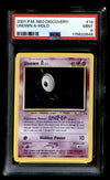 Unown [A] Holo 2001 Neo Discovery 14/75, PSA 9 Pokemon Card