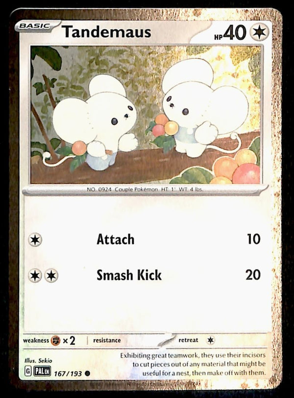 Tandemaus Cosmos Holo Paldea Evolved 167/193, NM Pokemon Card Tandemaus Cosmos Holo Paldea Evolved 167/193, NM Pokemon Card