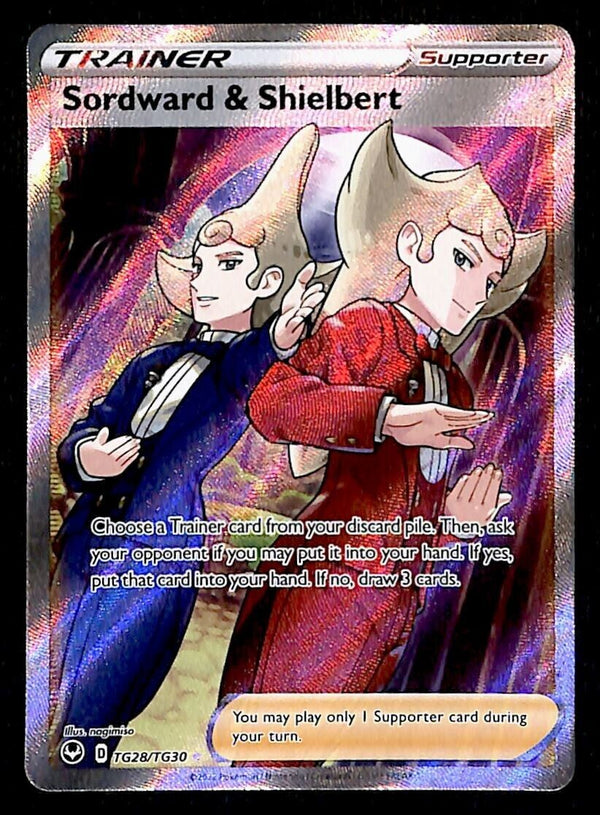 Sordward & Shielbert Trainer Gallery Silver Tempest TG28/TG30, NM Pokemon Card