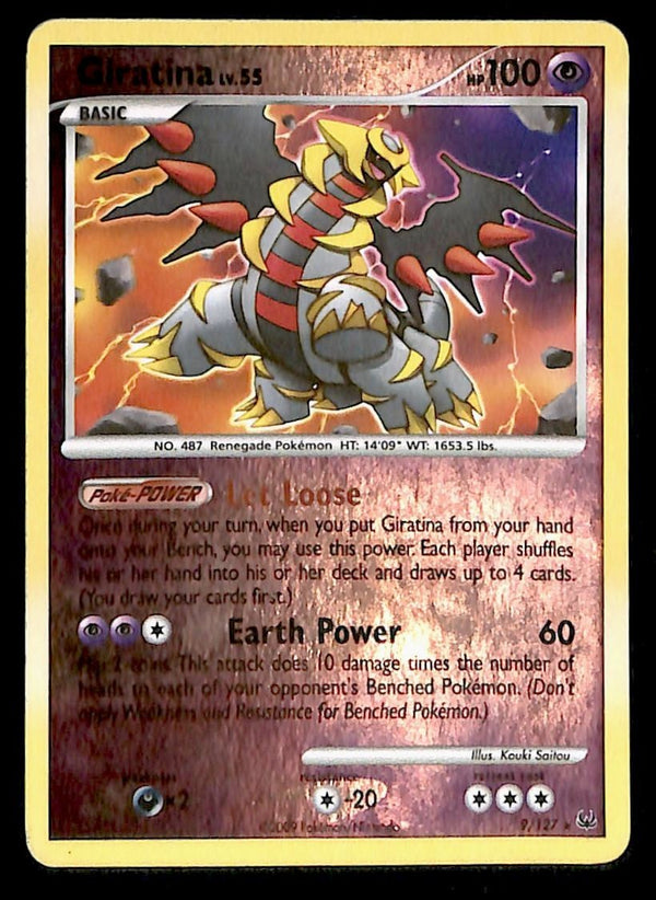 Giratina Reverse Holo Platinum 9/127, VG Pokemon Card