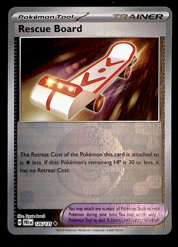 Rescue Board Pokeball Prismatic Evoloutions 126/131, NM Pokemon Card