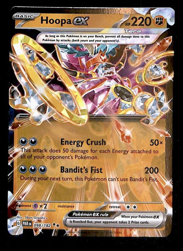 Hoopa ex Half Art Paradox Rift 098/182, NM Pokemon Card Hoopa ex Half Art Paradox Rift 098/182, NM Pokemon Card