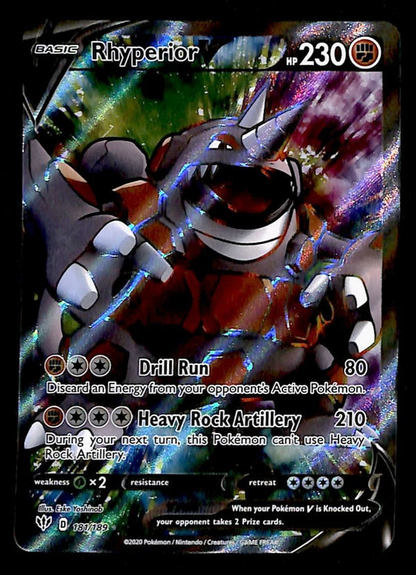 Rhyperior V Full Art Astral Radiance 181/189, NM Pokemon Card