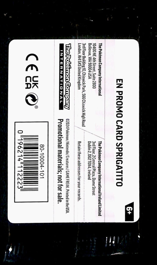 Sprigatito Promo SVP 191, SEALED PokemonCard