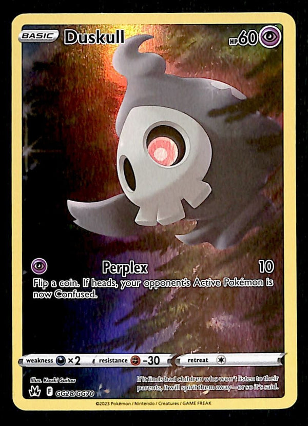Duskull Galarian Gallery Crown Zenith GG28/GG70, NM Pokemon Card Duskull Galarian Gallery Crown Zenith GG28/GG70, NM Pokemon Card