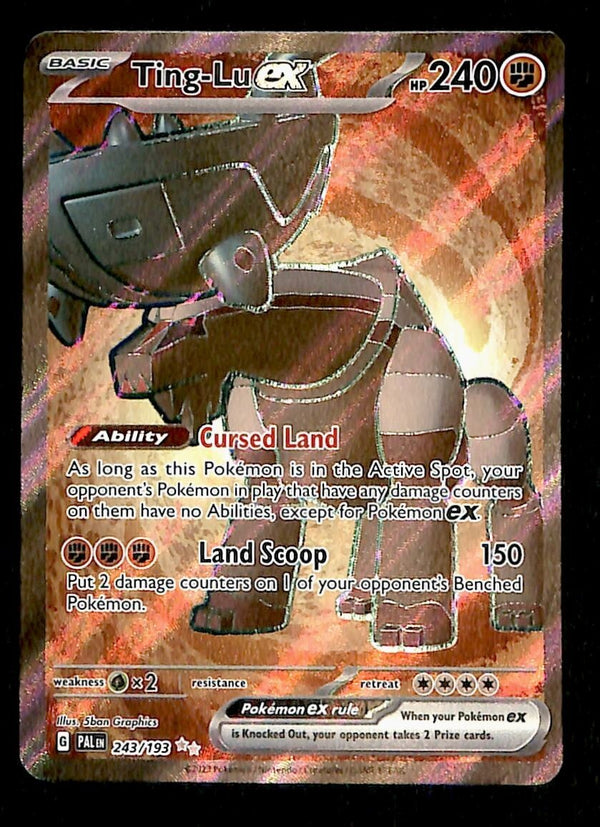 Ting-Lu ex Full Art Paldea Evolved 243/193, NM Pokemon Card Ting-Lu ex Full Art Paldea Evolved 243/193, NM Pokemon Card