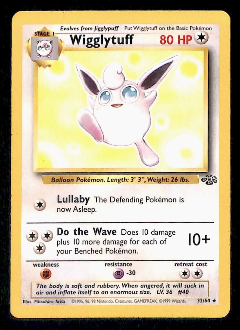 Wigglytuff Jungle EX, 32/64 Pokemon Card