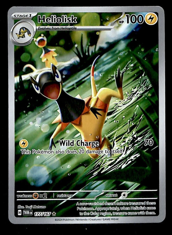 Heliolisk Illustration Rare Twilight Masquerade 177/167, NM Pokemon Card