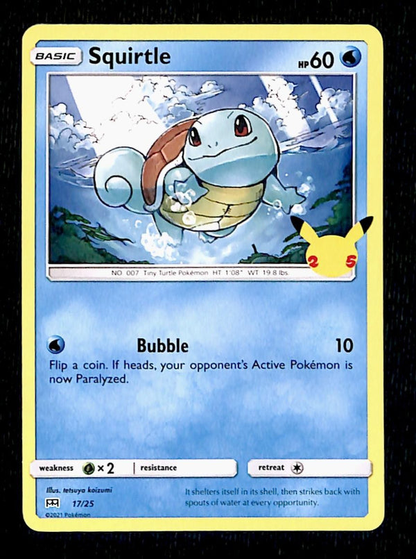 Squirtle McDonalds 25th Anniversary 17/25, NM Pokemon Card