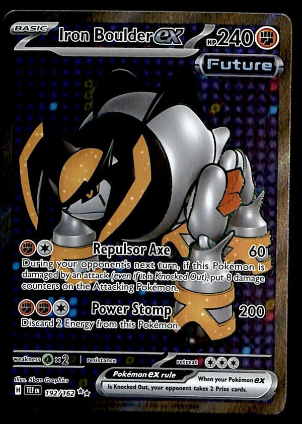 Iron Boulder EX Full Art Temporal Forces 192/162, NM Pokemon Card