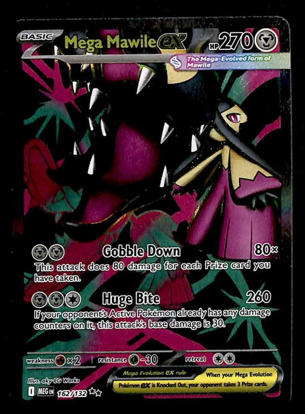 Mega Mawile ex Full Art Mega Evolution MEG 162/132, NM Pokemon Card