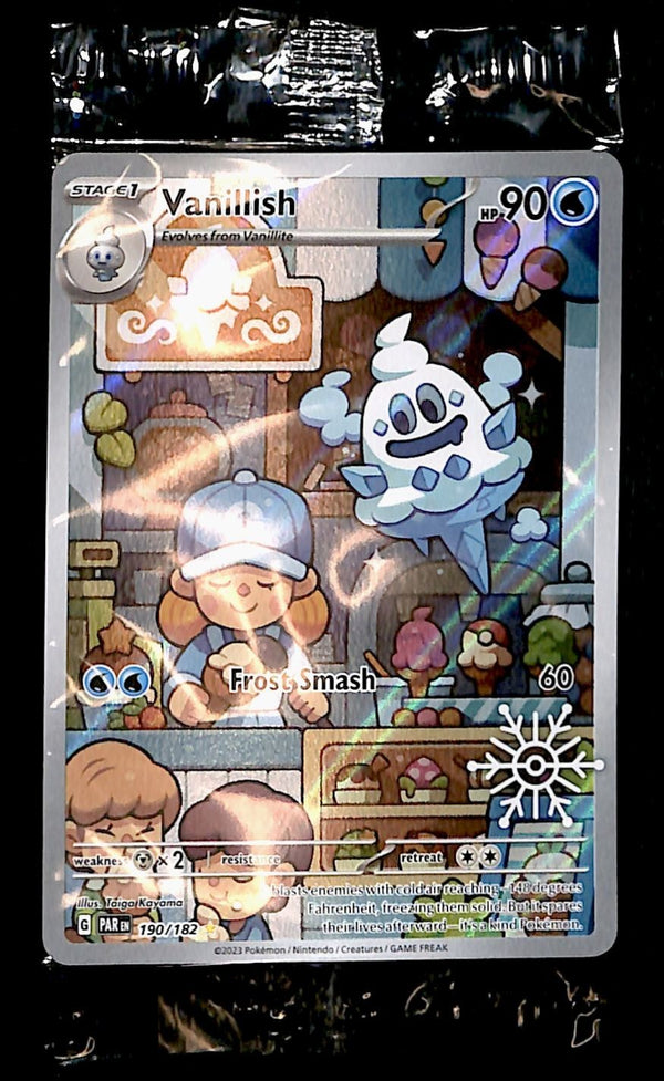 Vanillish Sealed Snowflake Stamped, Paradox Rift 190/182,NM Pokemon Card