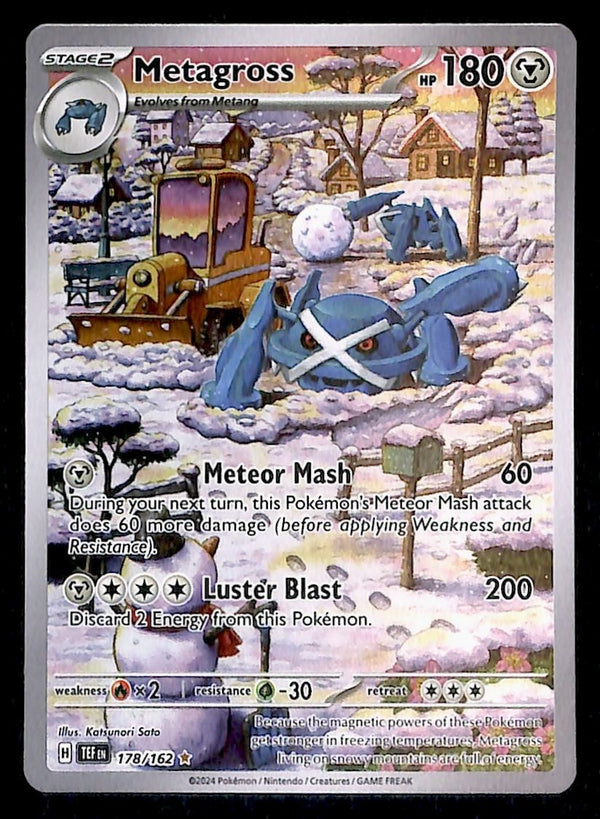 Metagross Illustration Rare Temporal Forces 178/162, NM Pokemon Card