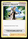 Professor's Research Black Star Promo SWSH178, NM Pokemon Card