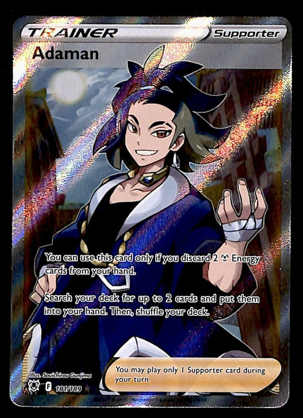 Adaman Full Art Trainer Astral Radiance 181/189, NM Pokemon Card