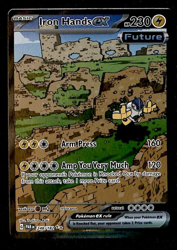 Iron Hands EX Special Illustration Rare Paradox Rift 248/182, NM Pokemon Card