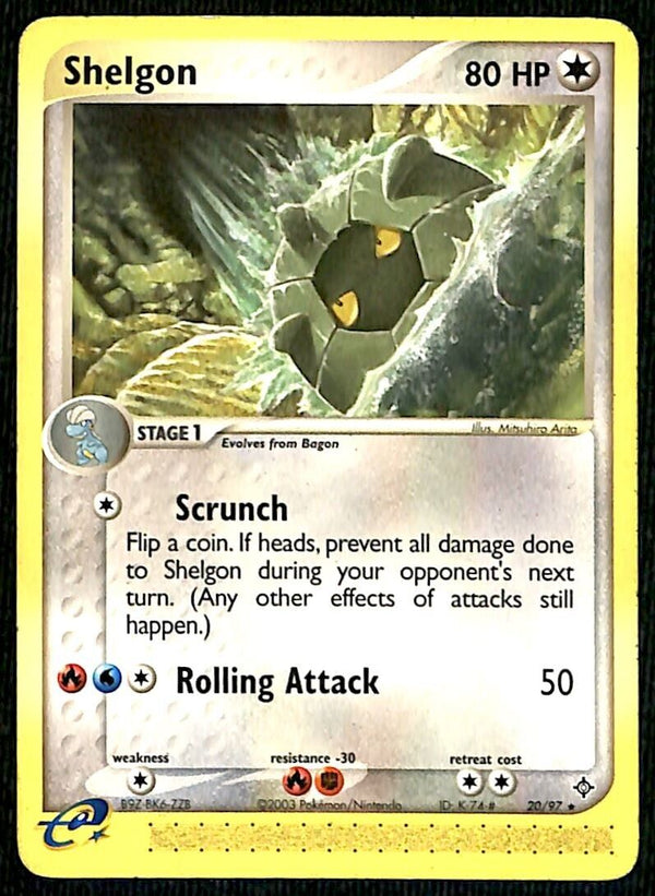 Shelgon EX Dragon NM, 20/97 Pokemon Card Shelgon EX Dragon NM, 20/97 Pokemon Card
