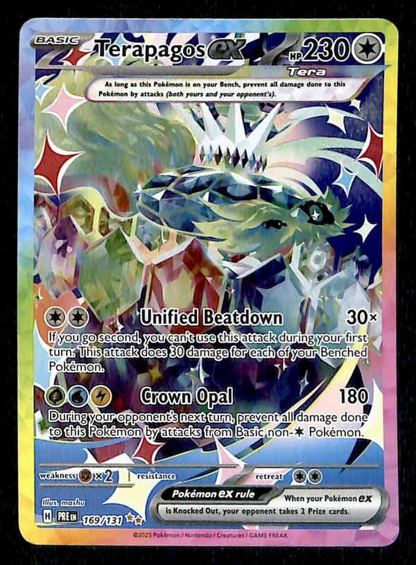 Terapagos EX Prismatic Evoloutions 169/131, NM Pokemon Card
