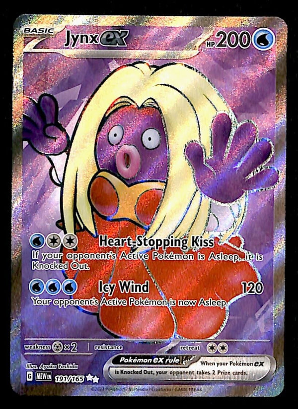 Jynx EX Full Art Ultra Rare Scarlet & Violet 151 191/165, NM Pokemon Card