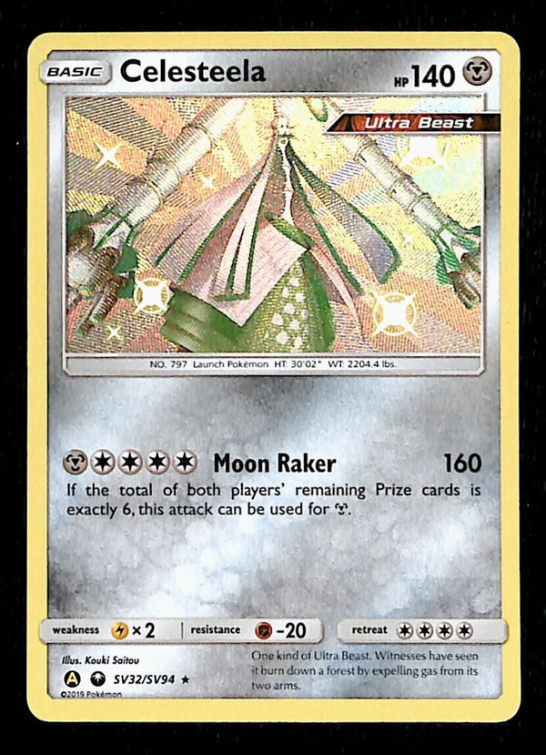 Celesteela Holo Shiny Vault Hidden Fates SV32/SV94, NM Pokemon Card Celesteela Holo Shiny Vault Hidden Fates SV32/SV94, NM Pokemon Card