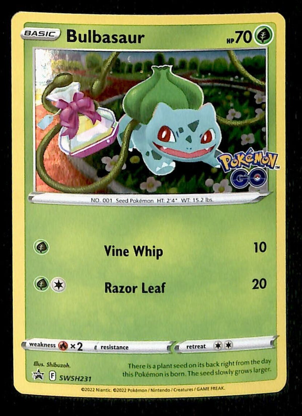 Bulbasaur Holo Black Star Promo SWSH 231, NM Pokemon Card
