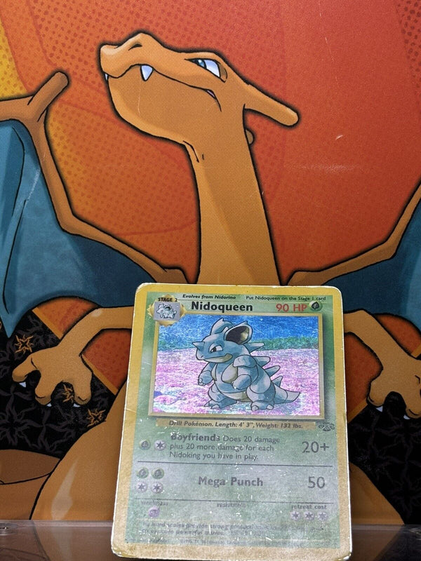 Nidoqueen Holo Jungle VG, 7/64 Pokemon Card.