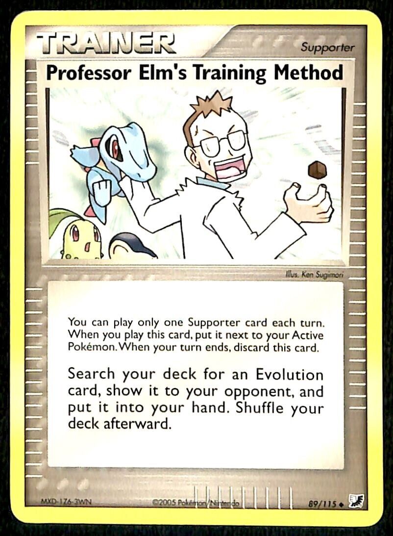 Professor Elms Training Method Unseen Forces NM, 89/115 Pokemon Card