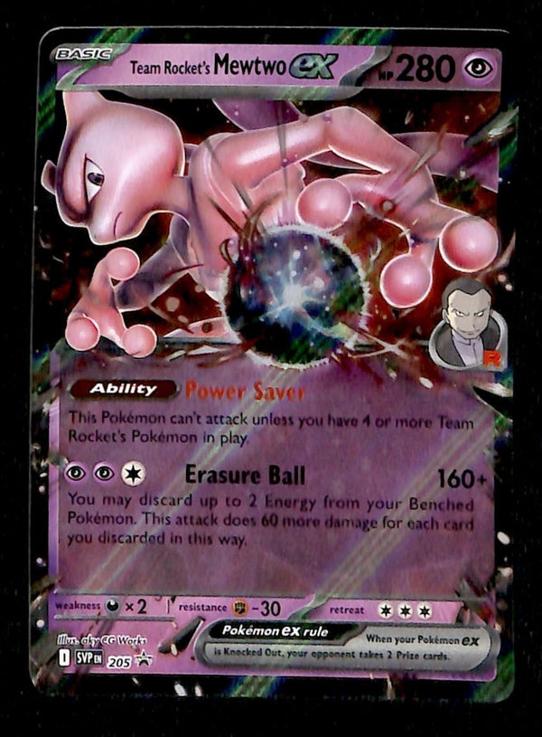 Great Rockets Mewtwo Team Rockets Mewtwo EX Black Star Promo SVP 205, NM Pokemon Card