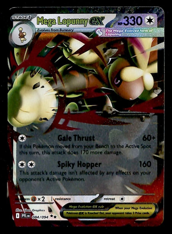 Mega Lopbunny ex Phantasmal Flames 084/094, NM Pokemon Card