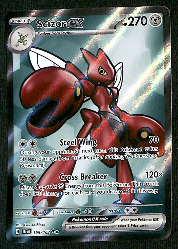 Scizor ex Ultra Rare Temporal Forces 195/162, NM Pokemon Card Scizor ex Ultra Rare Temporal Forces 195/162, NM Pokemon Card
