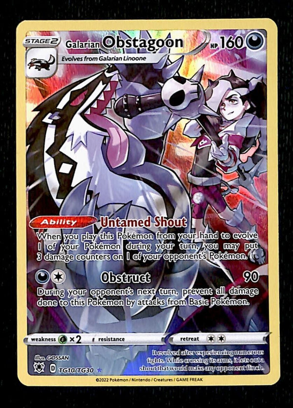 Galarian Obstagoon Trainer Gallery Astral Radiance TG10/TG30, NM Pokemon Card