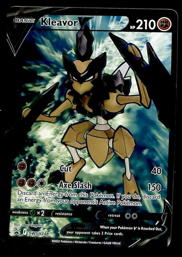 Kleavor V Black Star Promo SWSH 248, NM Pokemon Card Kleavor V Black Star Promo SWSH 248, NM Pokemon Card