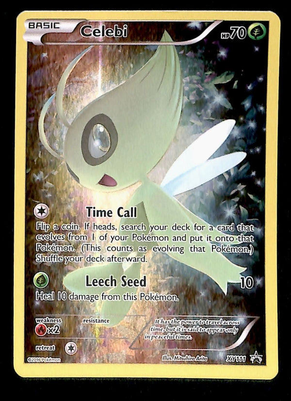 Celebi Full Art Black Star Promo XY111, EX Pokemon Card, VG-EX