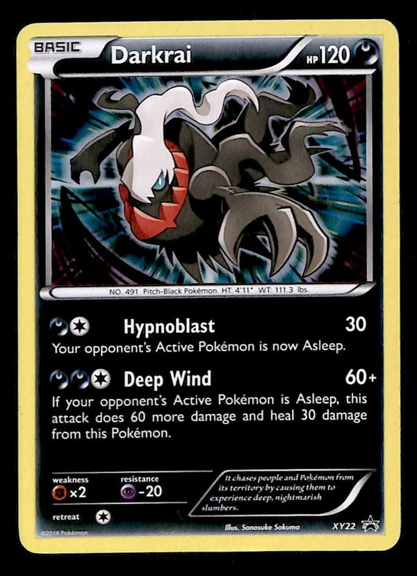 Darkrai Cosmos Holo Black Star Promo XY22, EX Pokemon Card