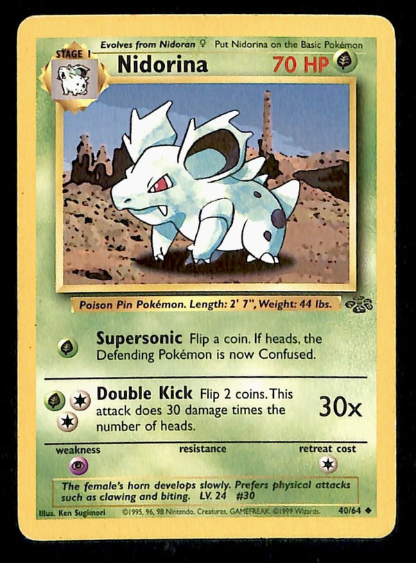 Nidorina Jungle LP, 40/64 Pokemon Card