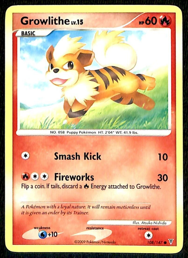 Growlithe Supreme Victors NM, 108/147 Pokemon Card