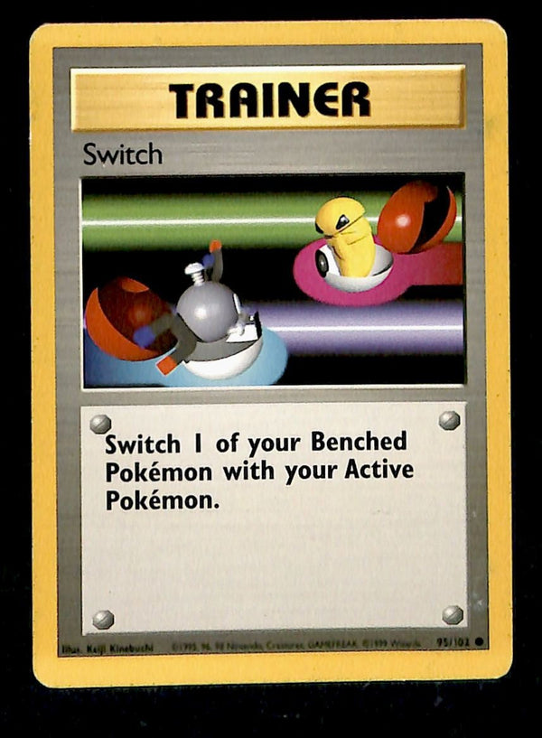 Switch Base Set 1999 Unlimited Print LP, 95/102 Pokemon Card.