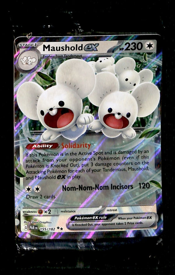 Maushold ex Sealed Paradox Rift 155/182,NM Pokemon Card