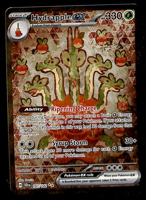 Hydrapple ex Illustration Rare Stellar Crown 167/142, NM Pokemon Card