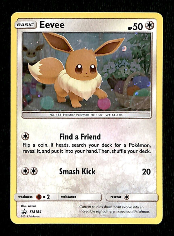 Eevee Holo Black Star Promo SM184, NM Pokemon Card