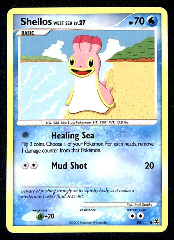 Shellos Rising Rivals NM, 80/111 Pokemon Card