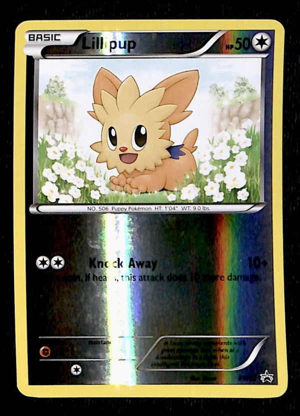 Lillipup Reverse Holo Black Star Promo BW52, Pokemon Card VG-EX