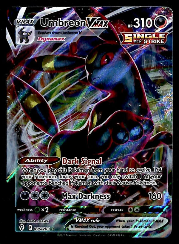 Umbreon Vmax Evolving Skies 095/203, NM Pokemon Card Umbreon Vmax Evolving Skies 095/203, NM Pokemon Card