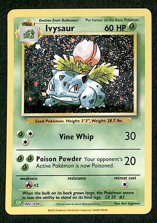 Ivysaur Holo Classic Collection 002/034, NM Pokemon Card Ivysaur Holo Classic Collection 002/034, NM Pokemon Card