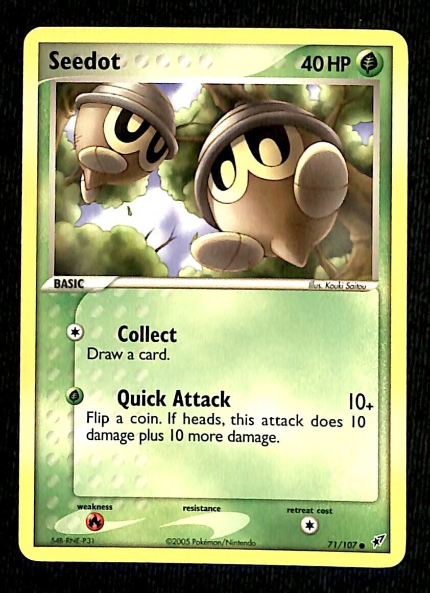 Seedot EX Deoxy NM, 71/107 Pokemon Card