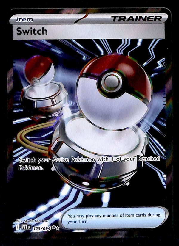 Switch Full Art Phantasmal Flames 123/094, NM Pokemon Card