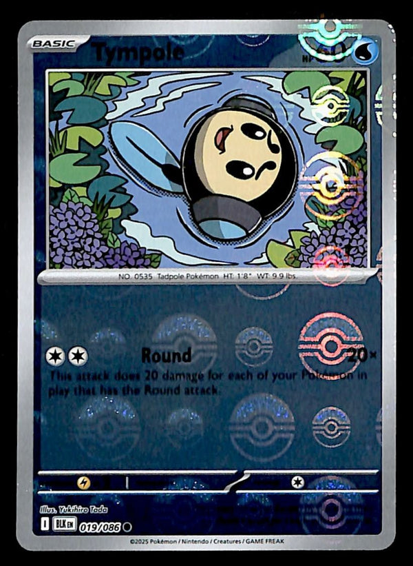 Tympole pokeball Black Bolt 019/086, NM Pokemon Card