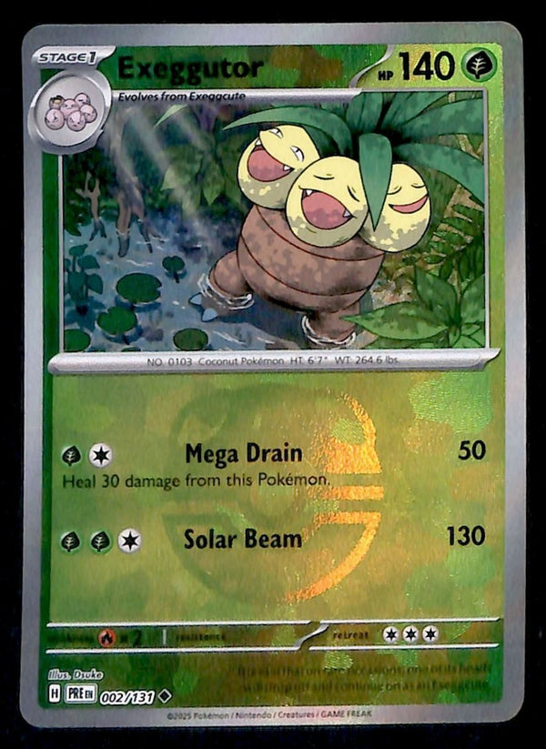 Exeggutor Master Ball Prismatic Evolutions 002/131, NM Pokemon Card
